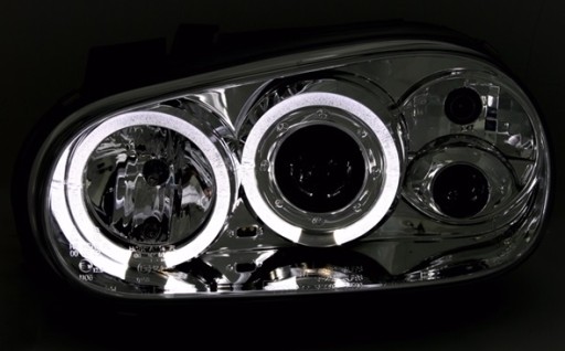 LAMPE FAROVI ANGEL EYES VW GOLF 4 98-04 BLACK