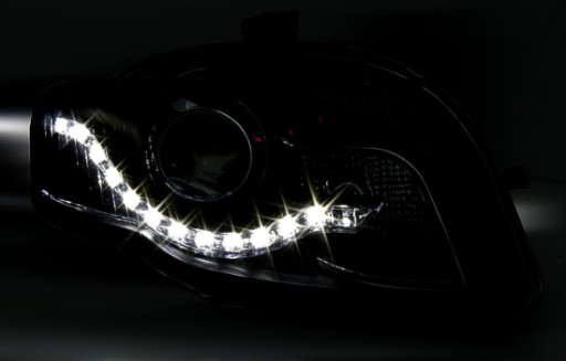 LAMPE FAROVI AUDI A4 B7 DAYLINE 11/04-03/08 BLACK