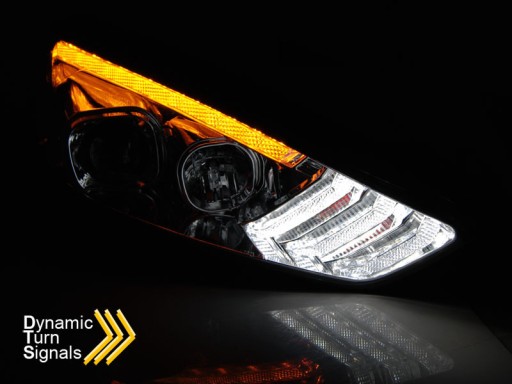 LAMPE FAROVI FORD FOCUS MK3 15-18 CHROME DRL LED SEQ