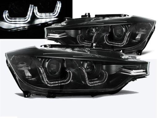 LAMPE FAROVI PREDNJI BMW F30/F31 10/11- BLACK U-LED BAR LAMPE FAROVI PREDNJI BMW F30/F31 10/11- BLACK U-LED BAR