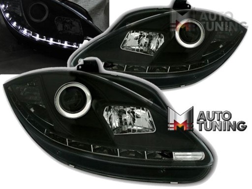 LAMPE FAROVI SEAT LEON ALTEA 09-12 DAYLIGHT BLACK