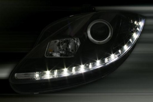 LAMPE FAROVI SEAT LEON ALTEA 09-12 DAYLIGHT BLACK