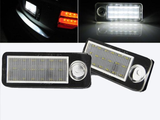 DUPLI / 2 KOMADA TAB. REGISTRACIJE AUDI A6 C5 97-04 AVANT LED