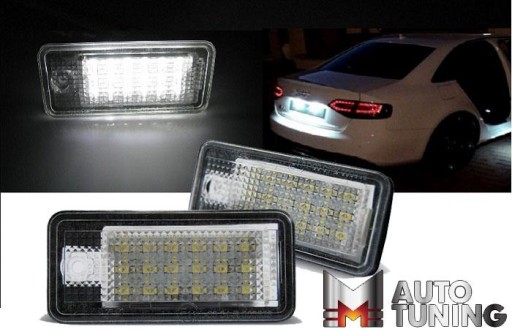 DUPLI / 2 KOMADA TAB. REGISTRACIJE AUDI A3/A4/A6/A8/Q7 CANBUS LED