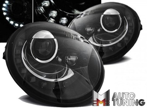 LAMPE FAROVI VW NEW BEETLE 10.98-05.05 LED BLACK