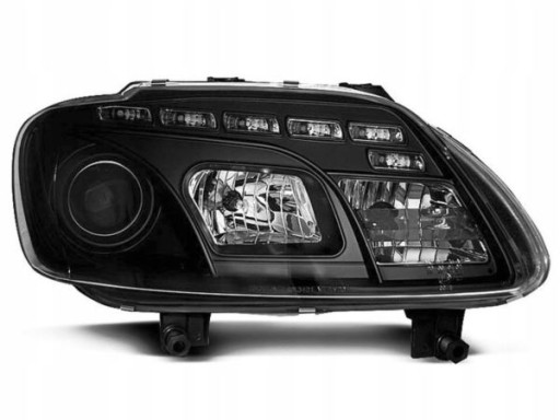 LAMPE FAROVI DAYLINE VW TOURAN 03-06 CADDY 04- BLACK