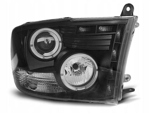 LAMPE FAROVI  PREDNJI DODGE RAM 09-18 ANGEL EYES BLACK