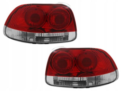 LAMPE FAROVI  NOVI HONDA CRX DEL SOL 92-97 CLEAR RED WHITE