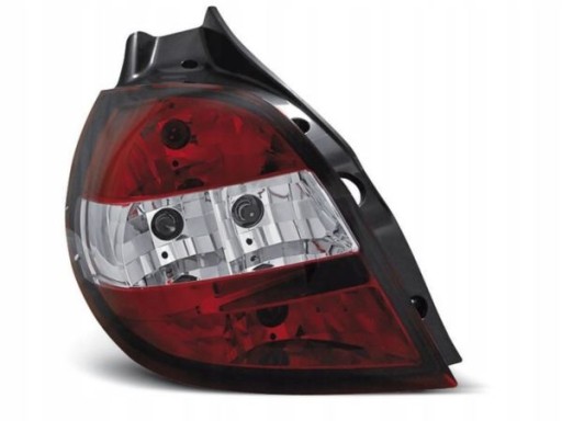 LAMPE FAROVI  ZADNJA RENAULT CLIO 3 05-09 RED WHITE CLEAR