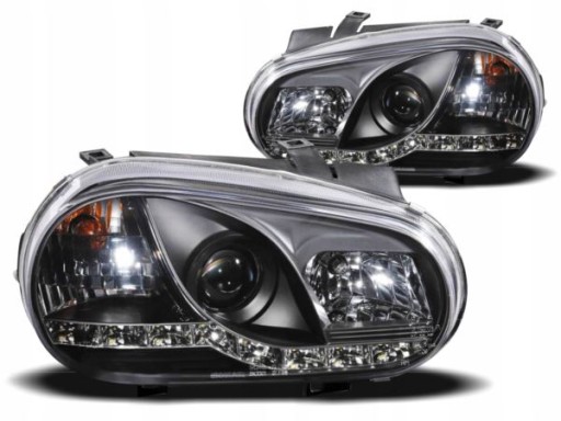 LAMPE FAROVI P. DAYLINE VW GOLF 4 97-03 BLACK