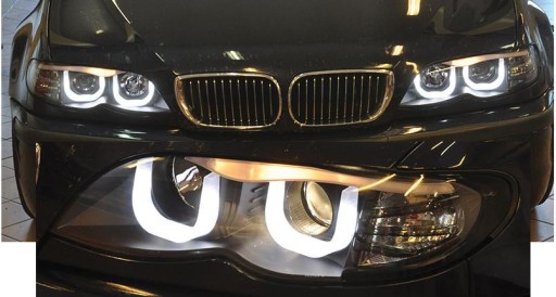 LAMPE FAROVI PREDNJI BMW E46 01-05 BLACK (MODEL SA 3 VRATA) LAMPE FAROVI PREDNJI BMW E46 01-05 BLACK (MODEL SA 3 VRATA)