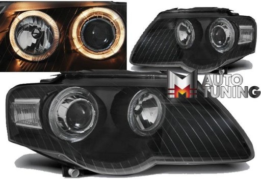 LAMPE FAROVI VW PASSAT B6 3C 03.05-10 ANGEL EYES BLACK LAMPE FAROVI VW PASSAT B6 3C 03.05-10 ANGEL EYES BLACK