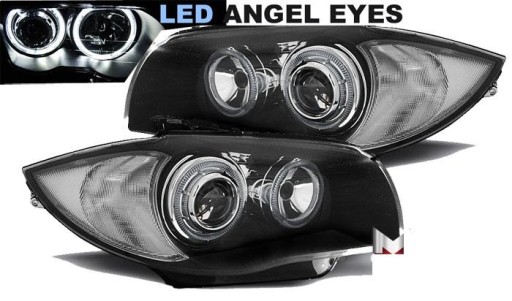 LAMPE FAROVI  PREDNJI BMW 1 E87 E81 04-11 BLACK