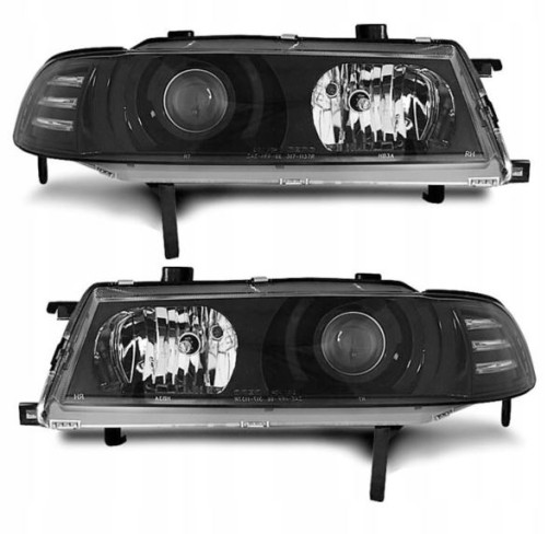LAMPE FAROVI  PREDNJI HONDA PRELUDE 92-97 BLACK