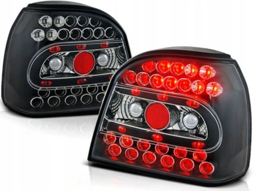 LAMPE FAROVI  ZADNJA LED VW GOLF 3 91-97 CRNE