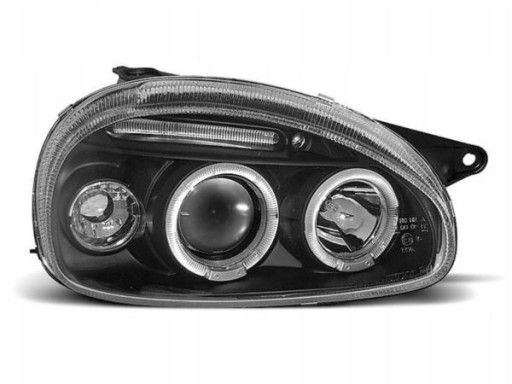 LAMPE FAROVI  PREDNJI OPEL CORSA B 02.93-10.00 ANGEL BLCK