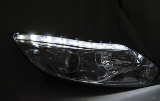 LAMPE FAROVI  PREDNJI LED CHROME ZA FORD FOCUS MK3 11-14