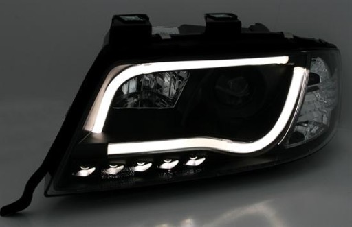 LAMPE FAROVI  PREDNJI AUDI A6 01-04 TFL TUBE LIGHT BLACK