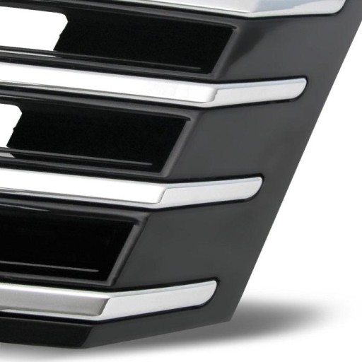 MASKA VW PASSAT B7 11/10- BLACK / KROM SJAJ