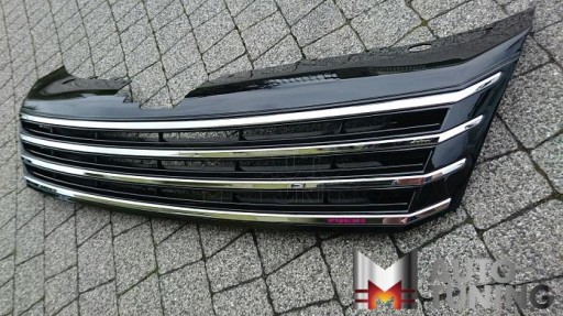 MASKA VW PASSAT B7 11/10- BLACK / KROM SJAJ