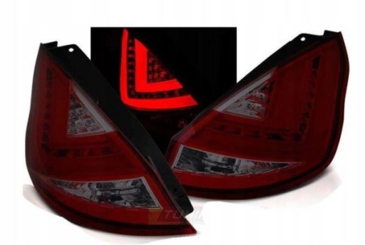 LAMPE FAROVI FORD FIESTA MK7 08-12 HATCHBACK (OBIČNI) RED SMOKE LED BAR