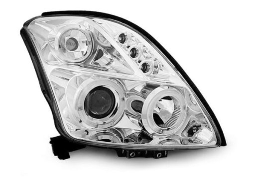 LAMPE FAROVI SUZUKI SWIFT 05.05-10 ANGEL EYES CHROME