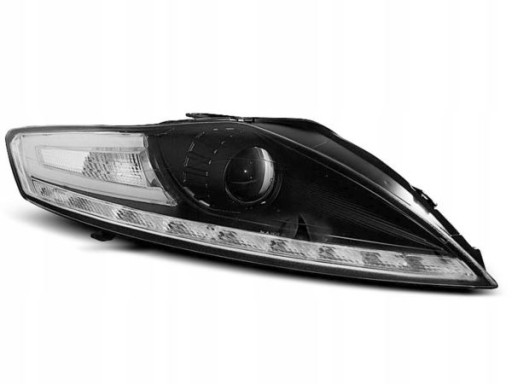 LAMPE FAROVI DAYLIGHT FORD MONDEO MK4 07-10 BLACK LED BL