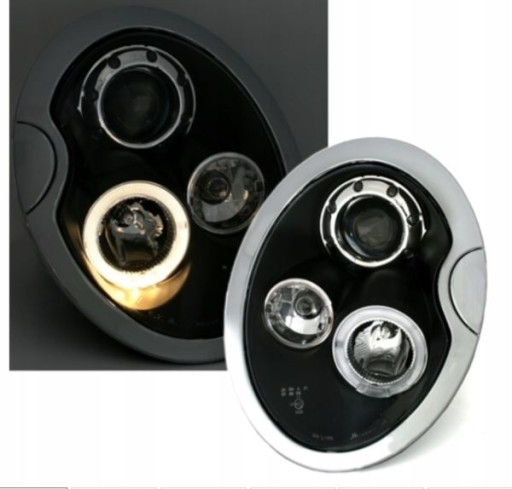 LAMPE FAROVI  MINI COOPER 01-04 BLACK