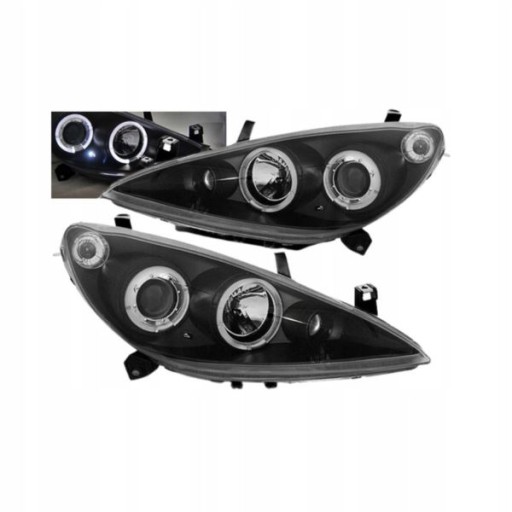 LAMPE FAROVI PREDNJI PEUGEOT 307 01-05 ANGEL EYES BLACK LAMPE FAROVI PREDNJI PEUGEOT 307 01-05 ANGEL EYES BLACK