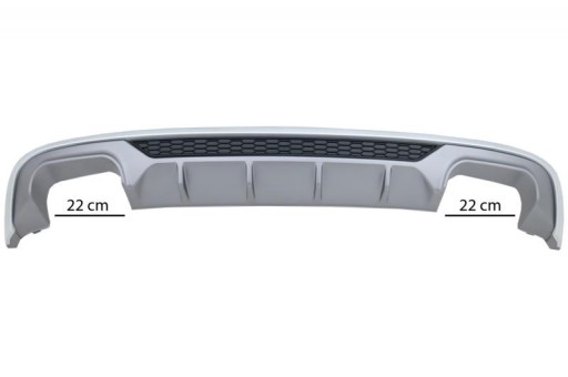 DIFUZOR AUDI A3 8V 16-19 HAT / SPORTB LOOK S3 STD.