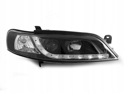 LAMPE FAROVI P. DAYLINE BLACK OPEL VECTRA B 99-01 CRNE