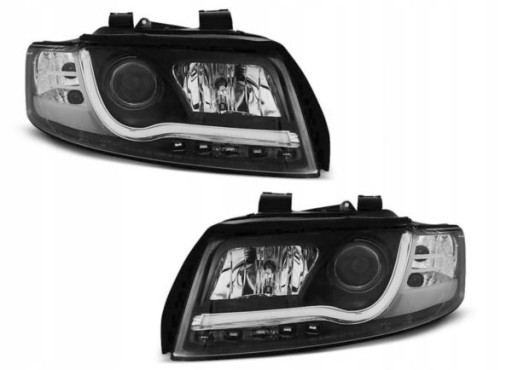LAMPE FAROVI AUDI A4 10.00-10.04 TUBE LIGHTS BLACK TRU DR