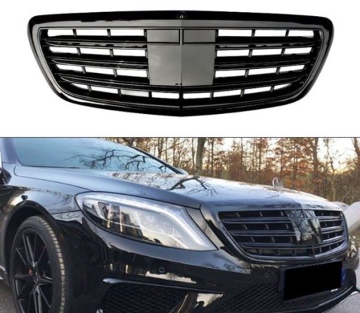 MASKA MERCEDES W222 S-KLASA 14-17 BLACK GLOSS