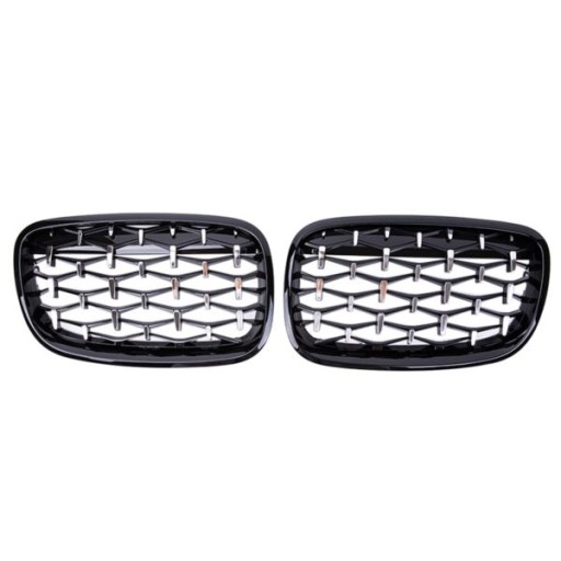 MASKA BMW X5 E70 X6 E71 07-14 BLACK CHROME DIAMOND