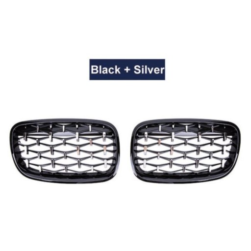 MASKA BMW X5 E70 X6 E71 07-14 BLACK CHROME DIAMOND