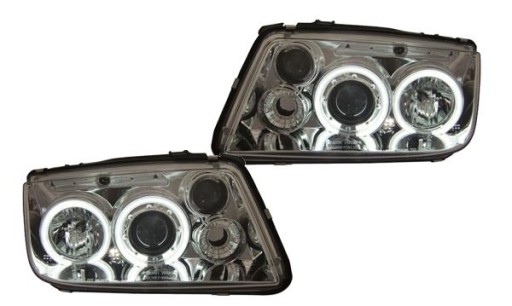 LAMPE FAROVI ANGEL EYES VW BORA 98-05 KROM + MAGLENKA