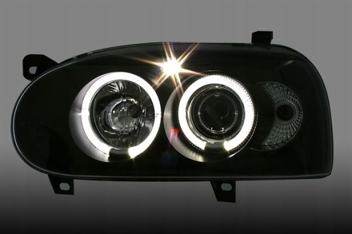 LAMPE FAROVI ANGEL EYES VW GOLF 3 91-97 BLACK