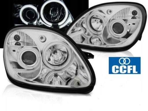 LAMPE FAROVI P.MERCEDES R170 SLK 04.96-04 A.E.CCFL CHROME