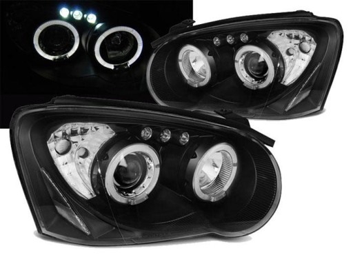 LAMPE FAROVI SUBARU IMPREZA II GD 03-05 ANGEL EYES BLACK