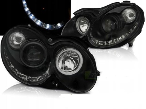 LAMPE FAROVI MERCEDES CLK W209 03-10 DAYLIGHT BLACK