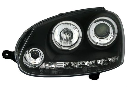 LAMPE FAROVI  PREDNJI ANGEL EYES VW GOLF 5 03-09 BLACK