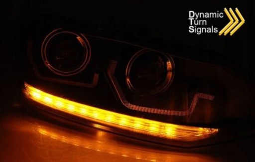 LAMPE FAROVI BLACK LED DTS S LEČOM ZA VW POLO VI 2G 17-