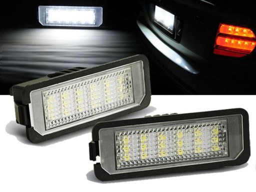 DUPLI / 2 KOMADA TAB. REGISTRACIJE VW GOLF IV V PASSAT B6 CC EOS LED