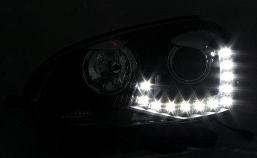 LAMPE FAROVI VW GOLF 5 03-09 LED-STARLINE BLACK DRL