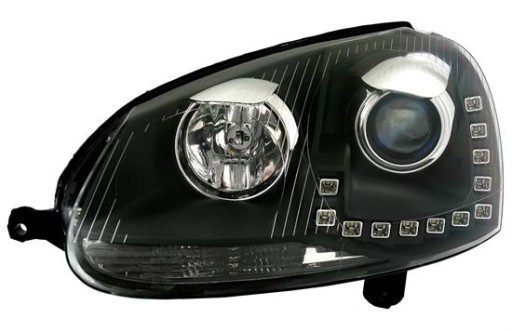 LAMPE FAROVI VW GOLF 5 03-09 LED-STARLINE BLACK DRL