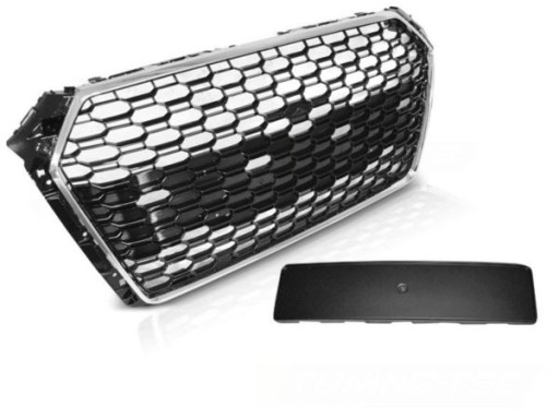 MASKA AUDI A4 B9 15-19 CHROME BLACK RS4 STYLE