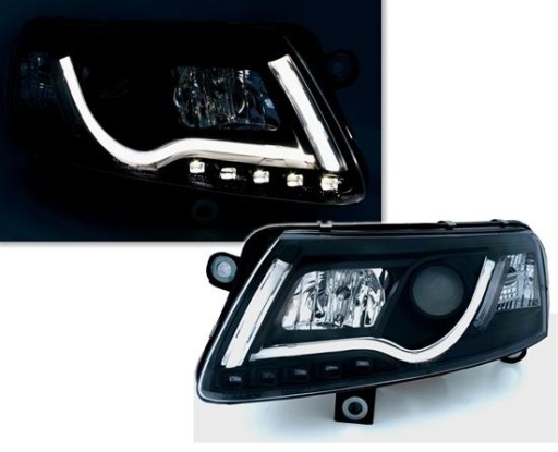 LAMPE FAROVI  PREDNJI AUDI A6 04-08 BLACK TFL LIGHT BAR