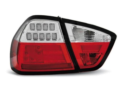 LAMPE FAROVI BMW E90 03.05-08.08 RED WHITE LED BAR LAMPE FAROVI BMW E90 03.05-08.08 RED WHITE LED BAR