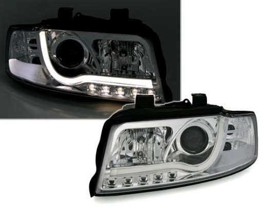 LAMPE FAROVI PREDNJI AUDI A4 00-04 KROM TFL LIGHT BAR LAMPE FAROVI PREDNJI AUDI A4 00-04 KROM TFL LIGHT BAR