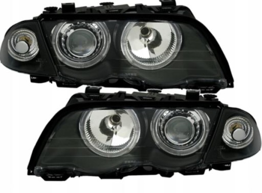 LAMPE FAROVI PREDNJI ANGEL EYES BMW E46 5/98-8/01 BLACK LAMPE FAROVI PREDNJI ANGEL EYES BMW E46 5/98-8/01 BLACK